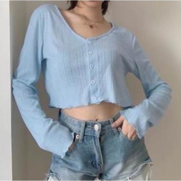 Baby blue cardigan - Picture 1 of 2